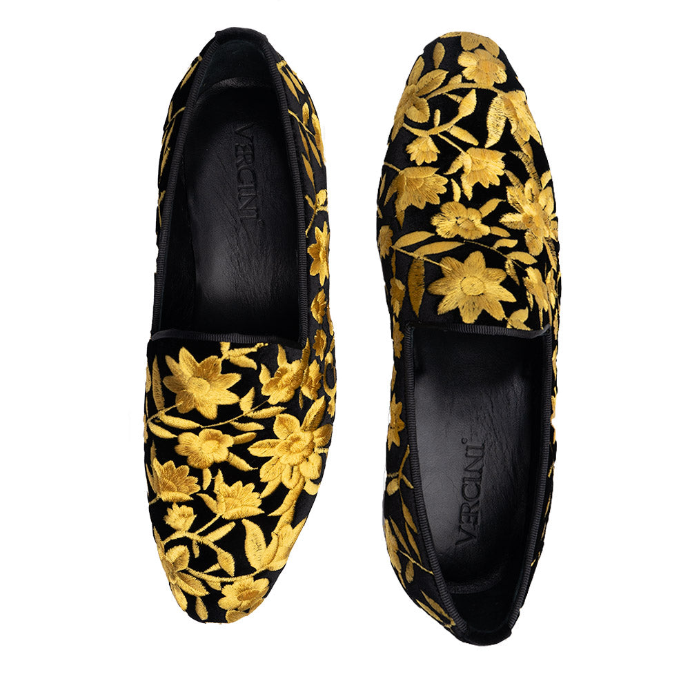 Yellow flower shoes