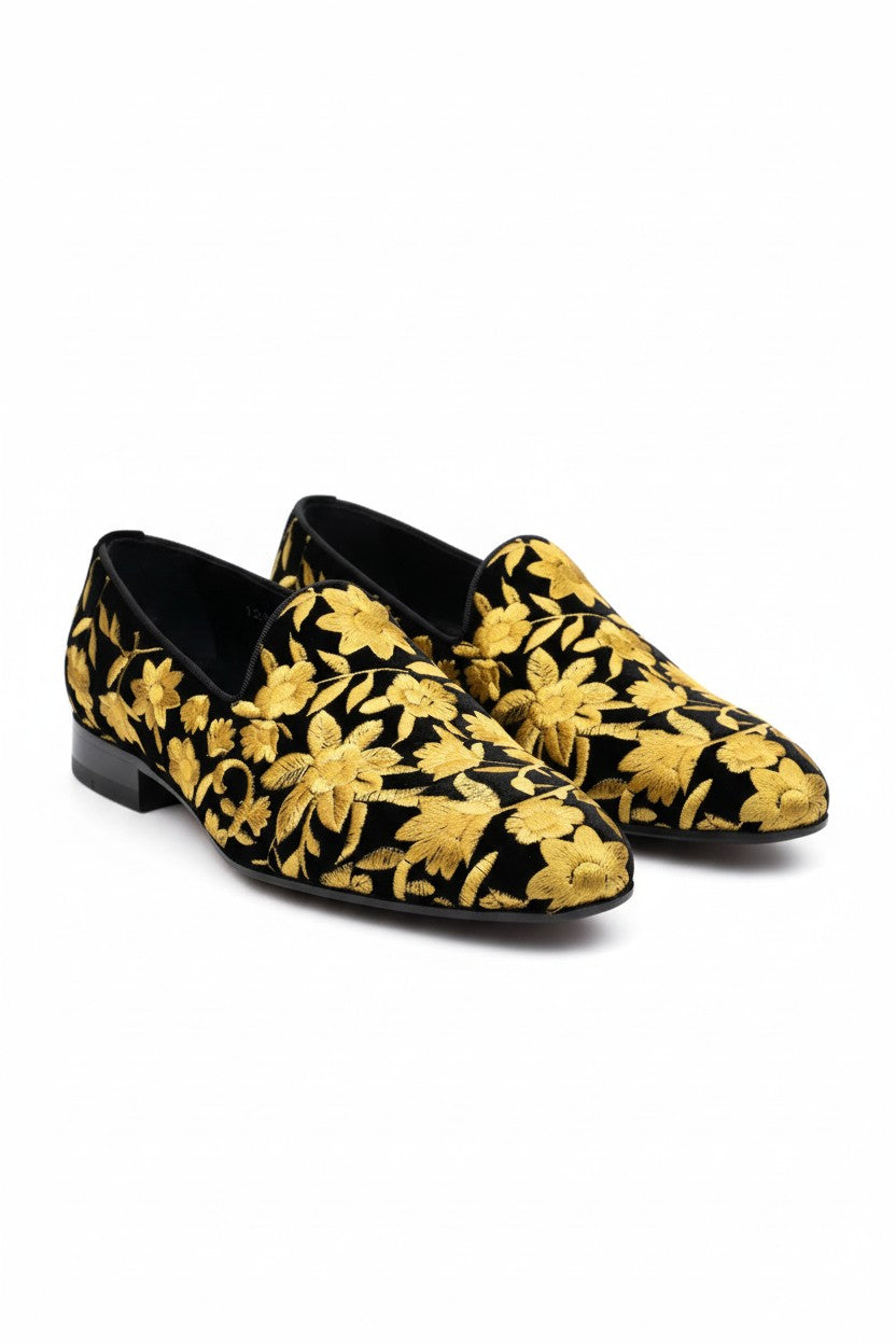 Yellow flower shoes