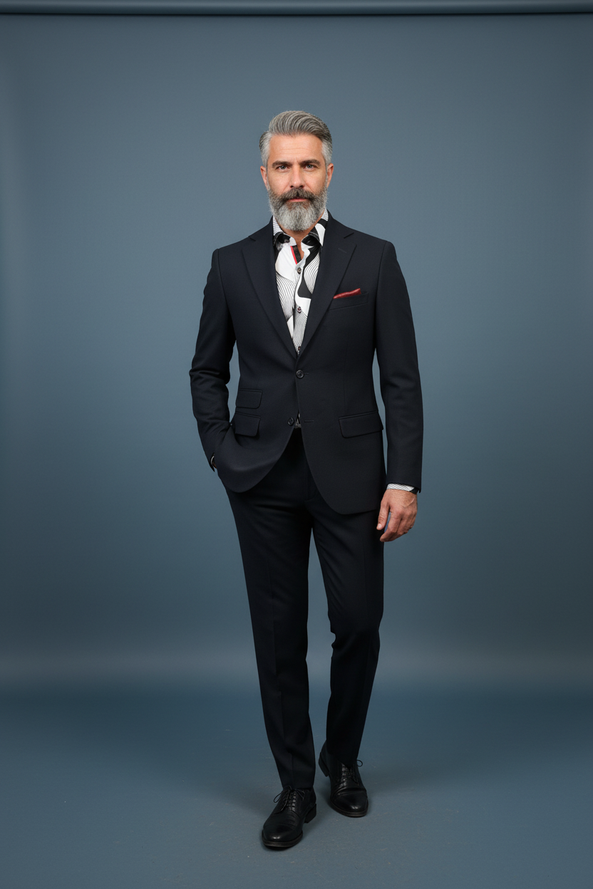 Black Sport Jacket Casual Stance