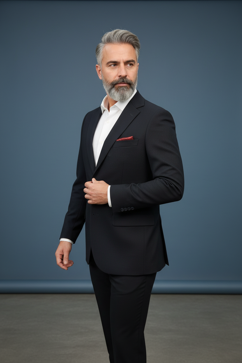 Black Sport Jacket Detail