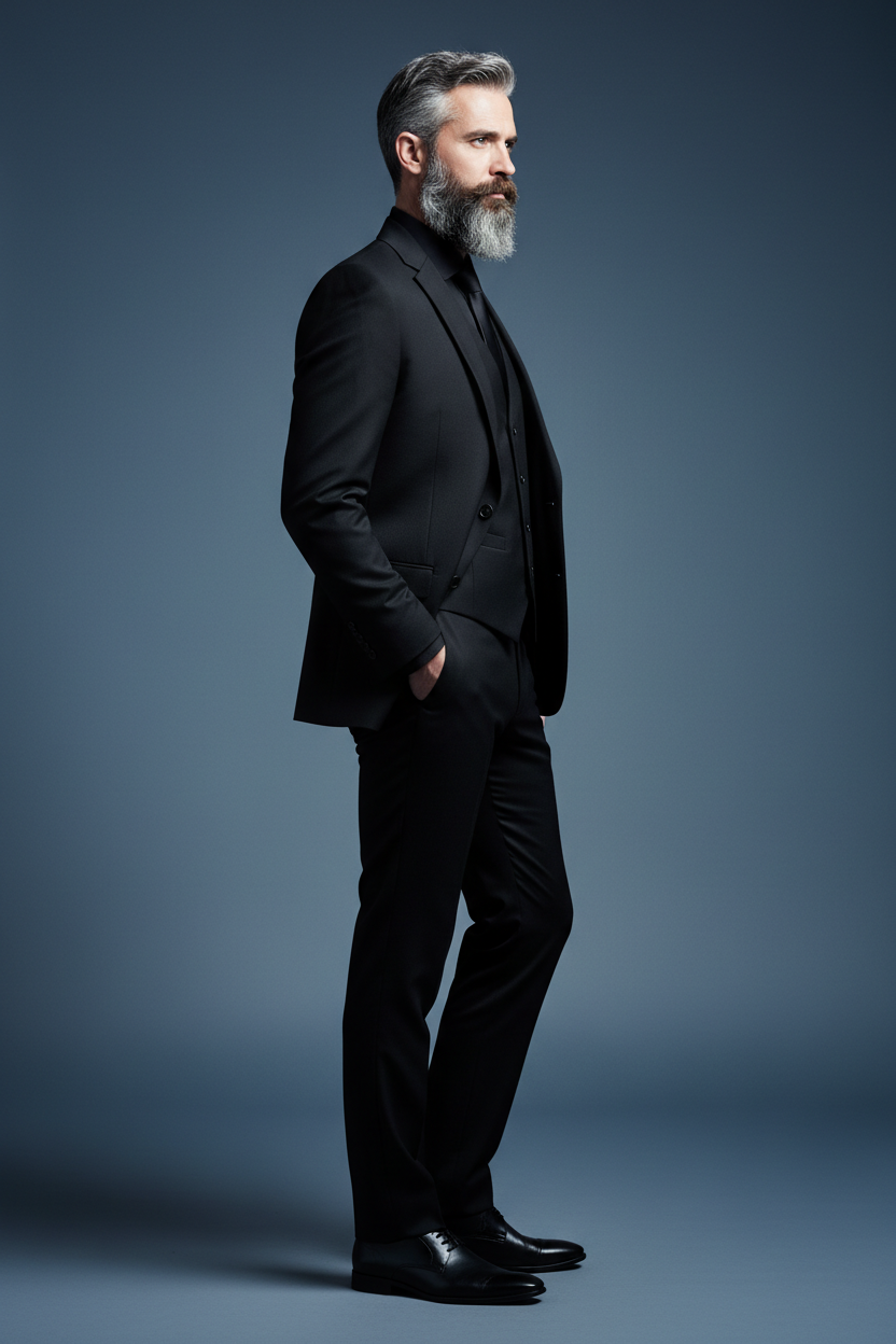 Black Suit - Side Profile