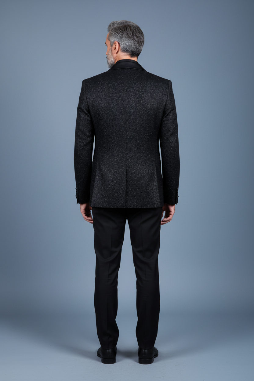 Black Tuxedo Back View