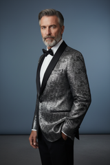 Black Tuxedo Blazer Three-Quarter - Shawl Lapel