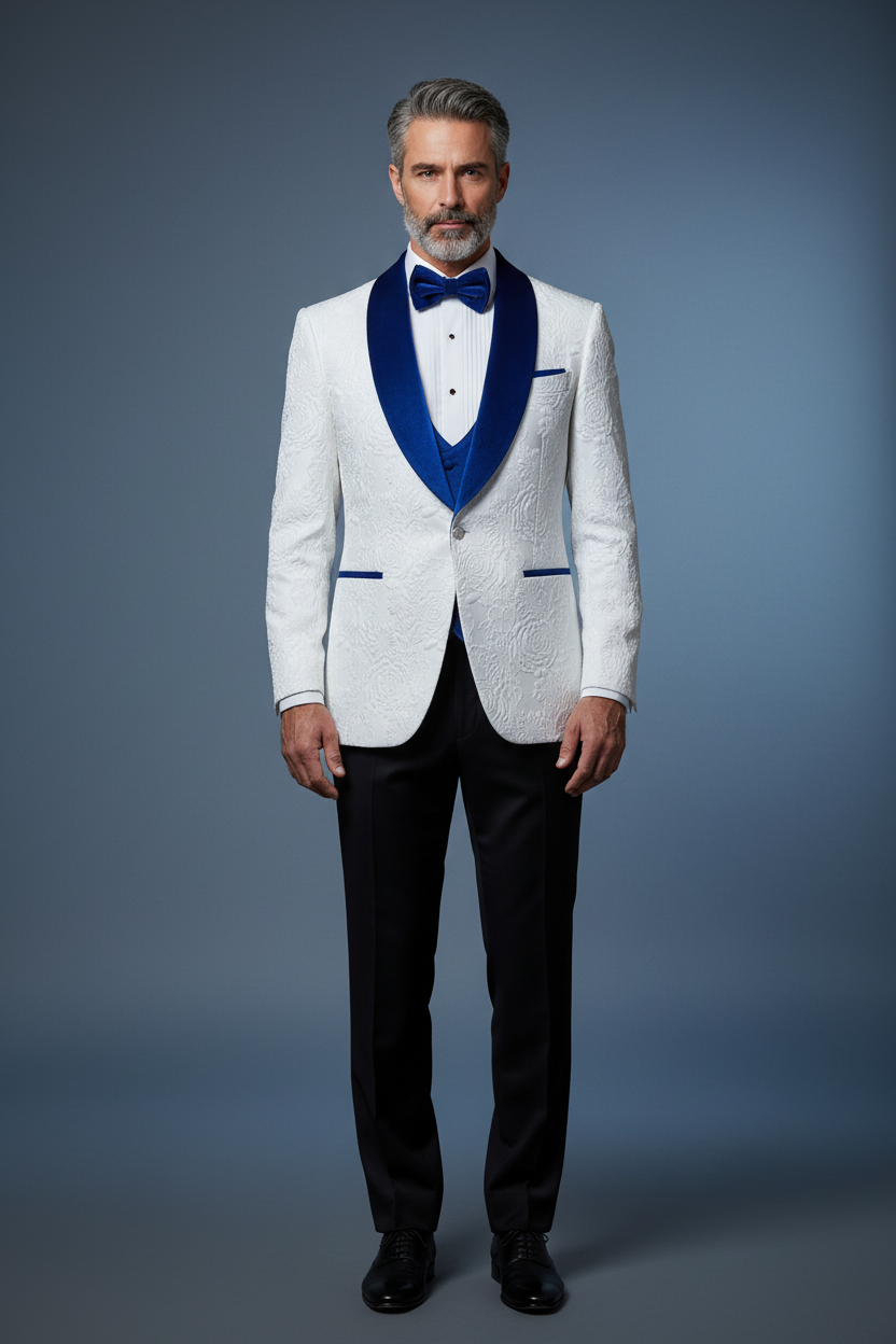 Blue velvet 3-piece full body