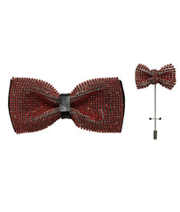 Fancy Deluxe Bow Ties & Pin Lapel