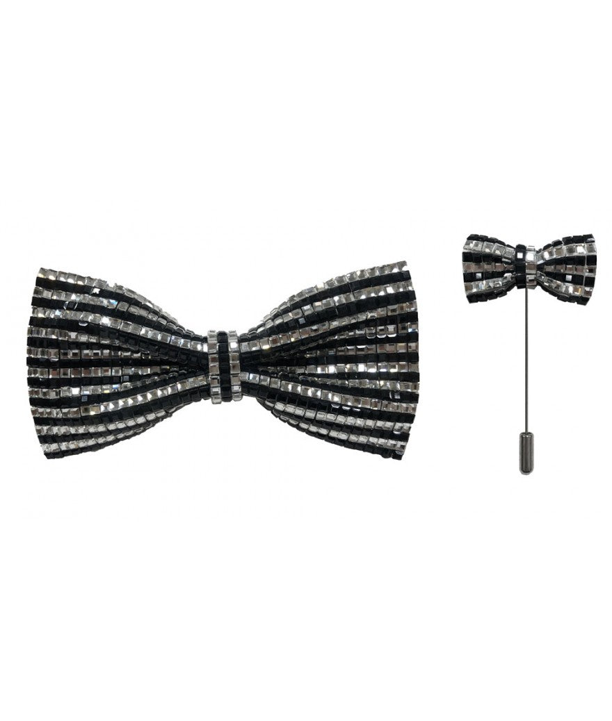 Fancy Deluxe Bow Ties & Pin Lapel BOW TIE Vercini Collection Vercini