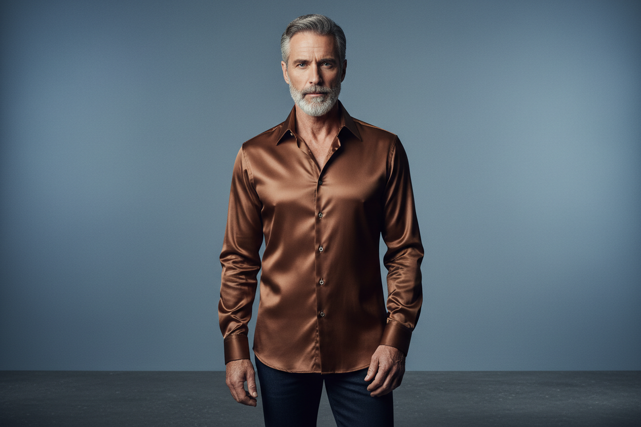 Brown Satin LUST FOR LIFE - Front