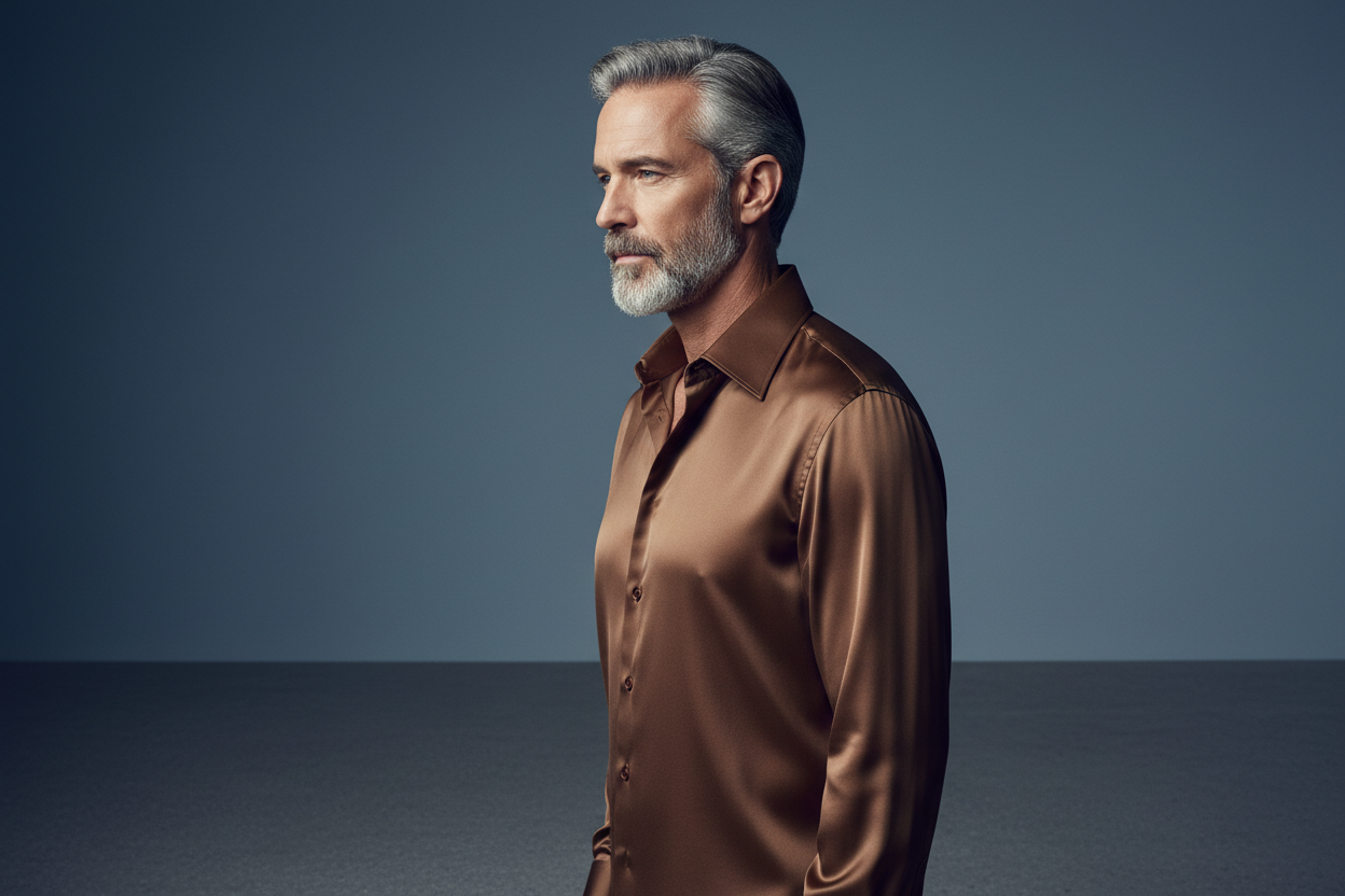 Brown Satin LUST FOR LIFE - Side Profile
