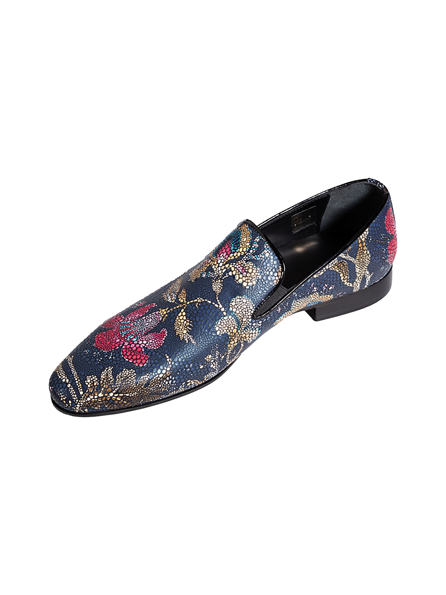 Floral blue shoes
