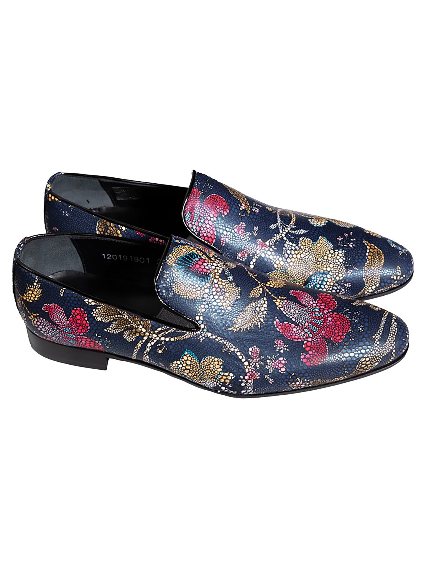 Floral blue shoes