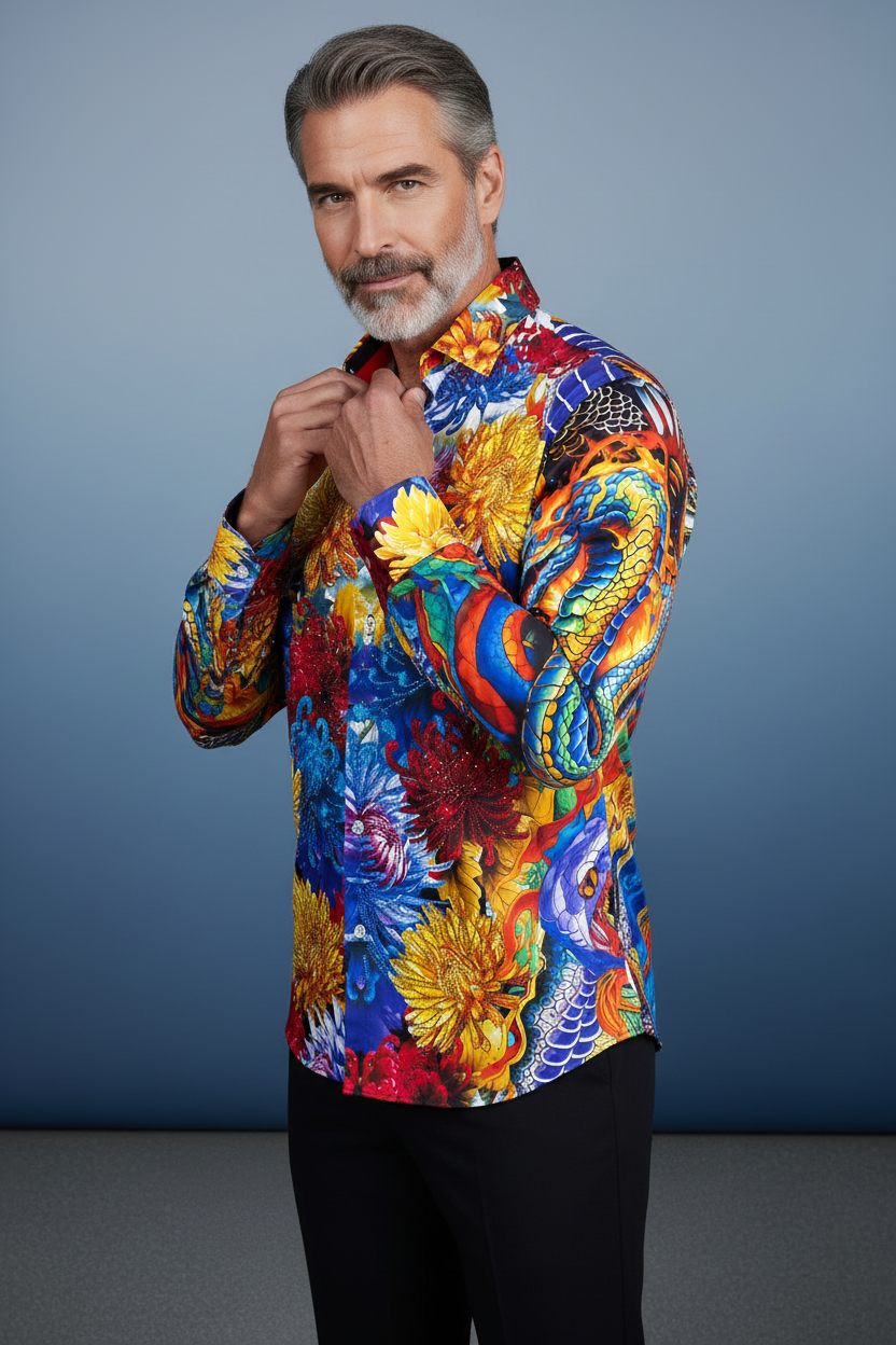 Dragon Phoenix Shirt - Three-Quarter