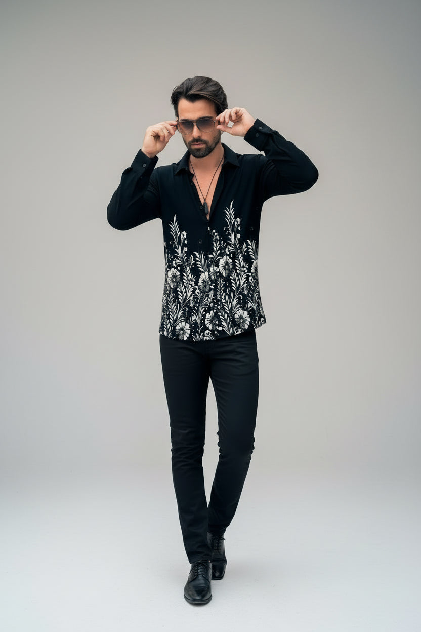 LONG SLEEVE BUTTON UP