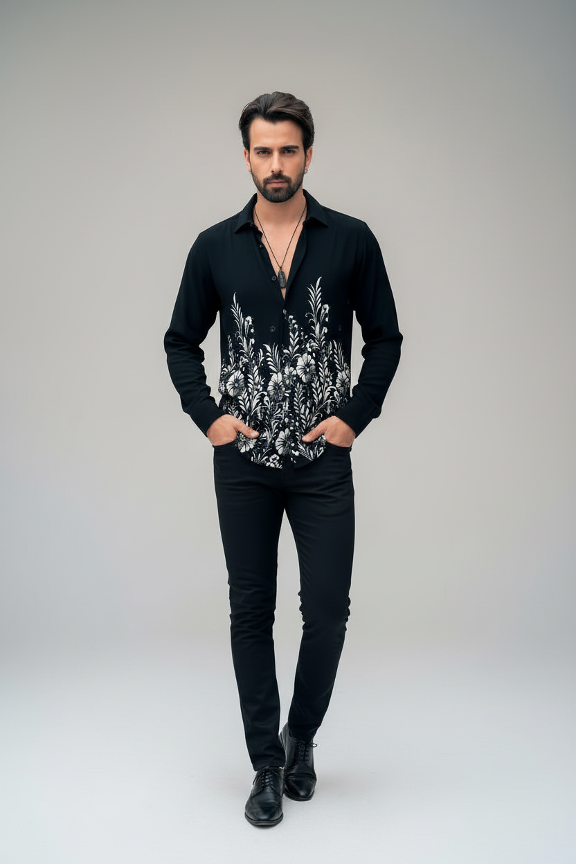 LONG SLEEVE BUTTON UP