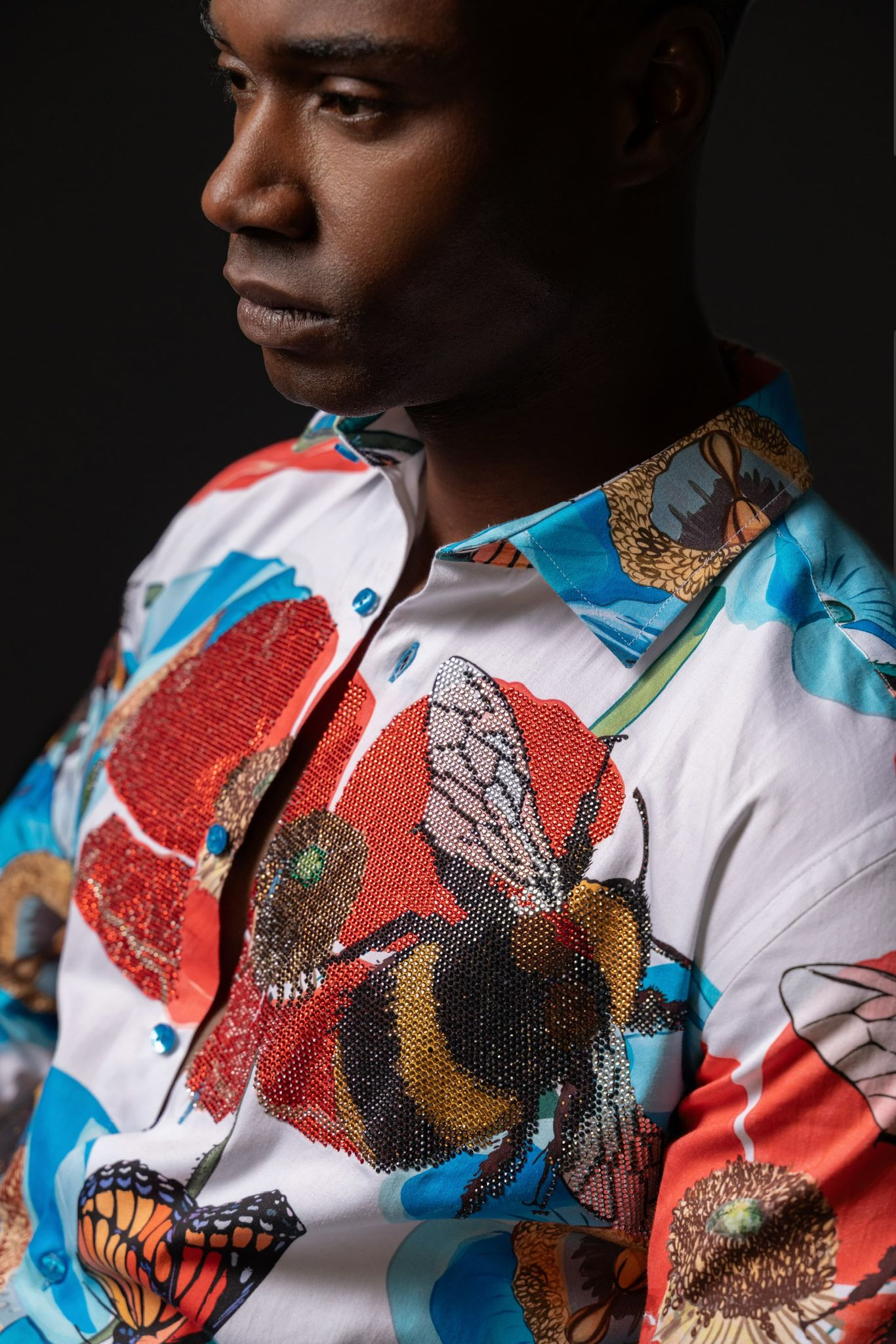 Butterfly Garden Luxe Men's Casual Shirt