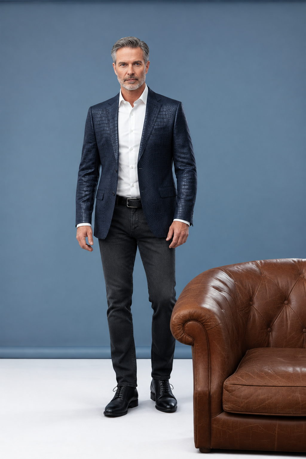 Front-facing jacket pose