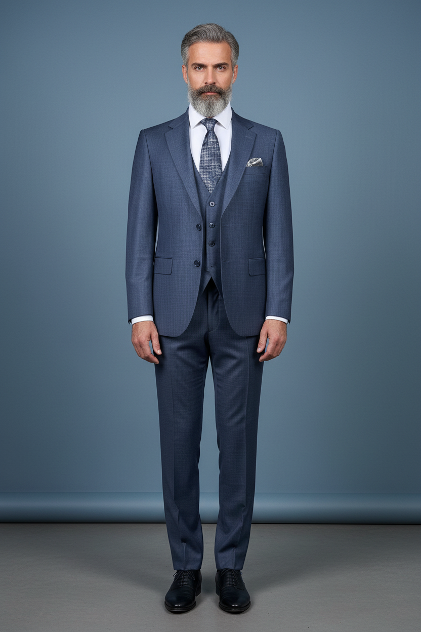 Front pose showing complete suit