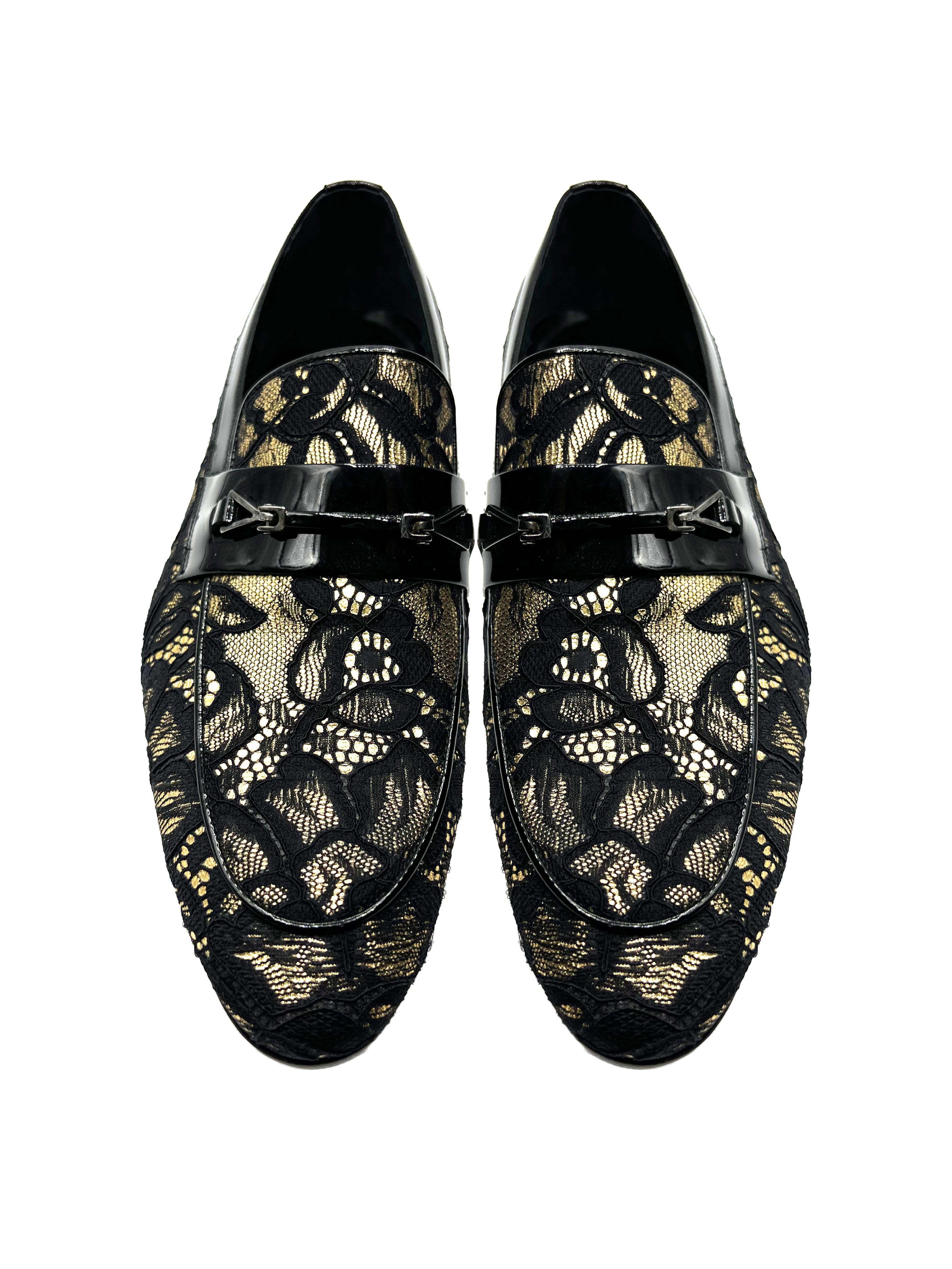 gold shoes