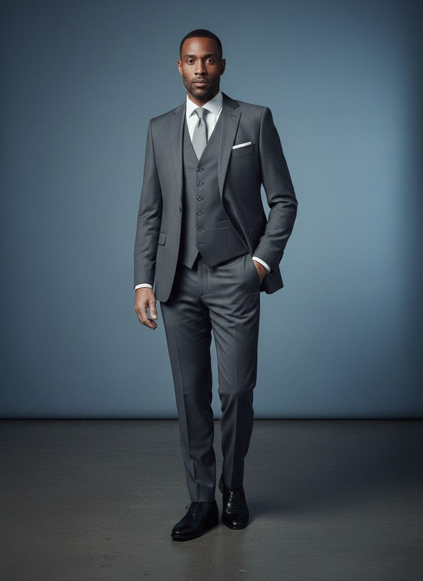 Vercini Slim Fit 3-Piece Suit | Jacket, Vest & Trousers