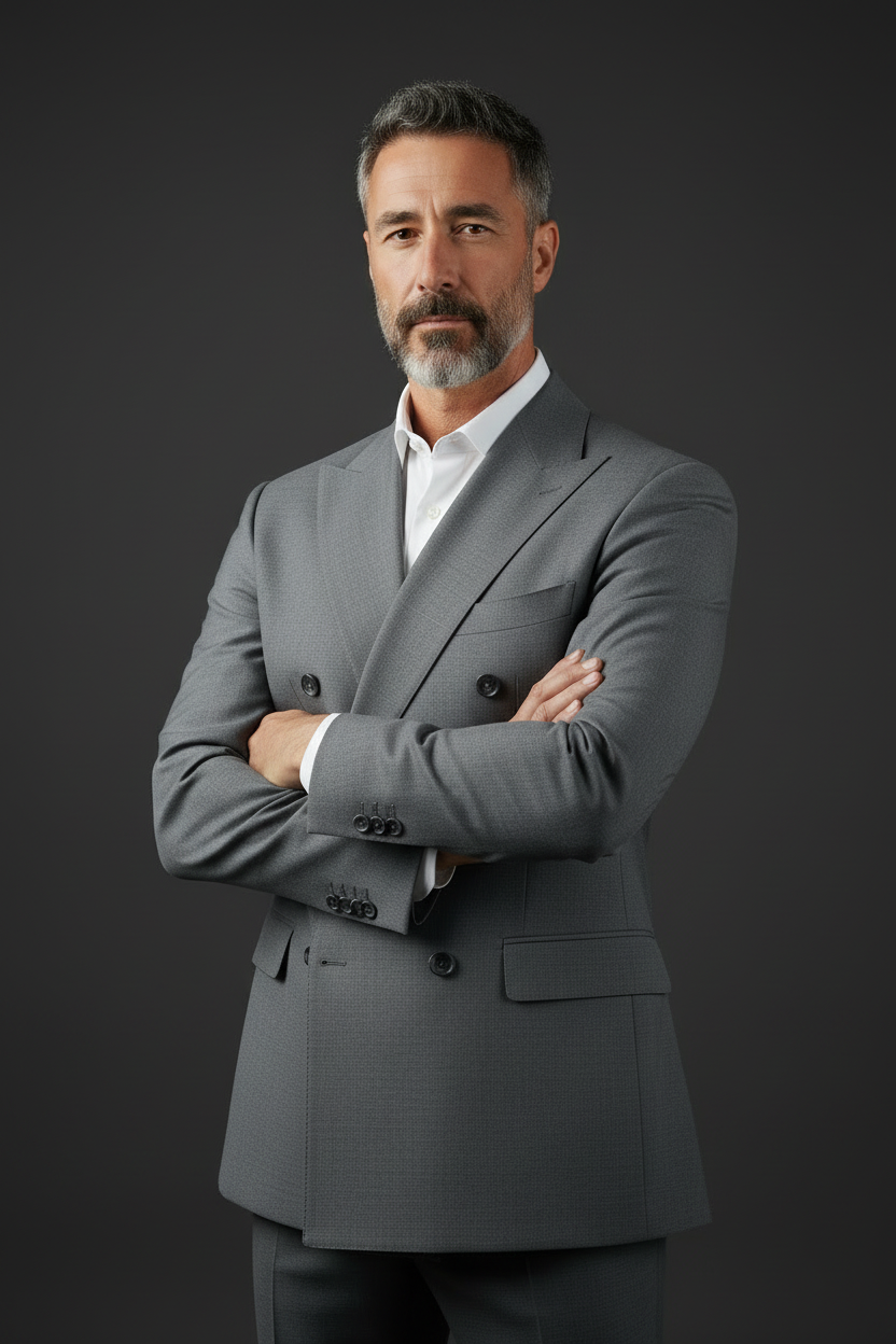 Gray Suit - Pose 5