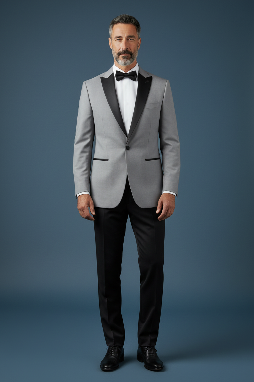 Gray Tuxedo Pose 2