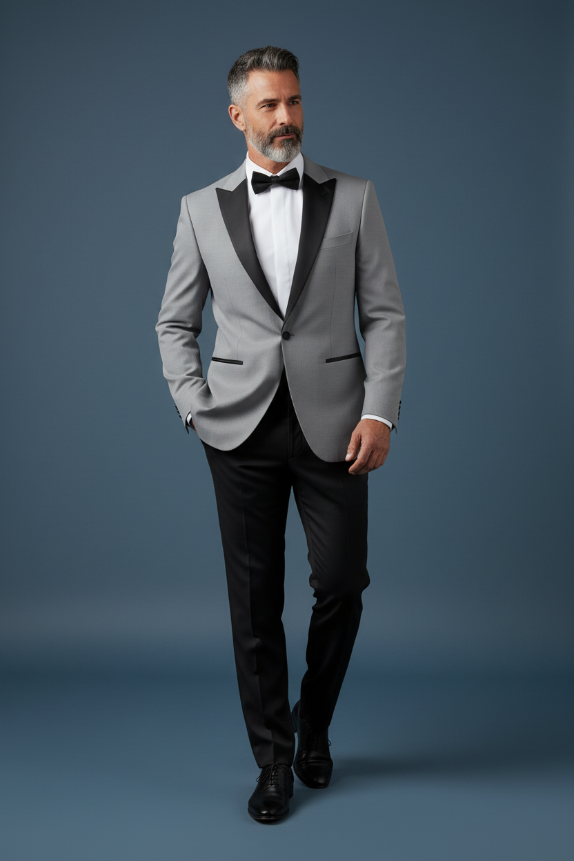 Gray Tuxedo Pose 5