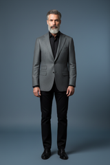 Gray Tweed Front View