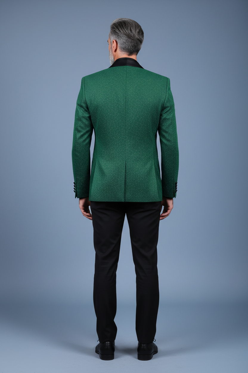 Green Tuxedo Back View