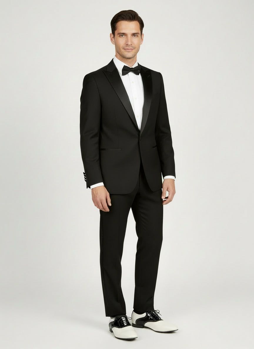 VERCINI BLACK AND WHITE ECLAT OXFORD