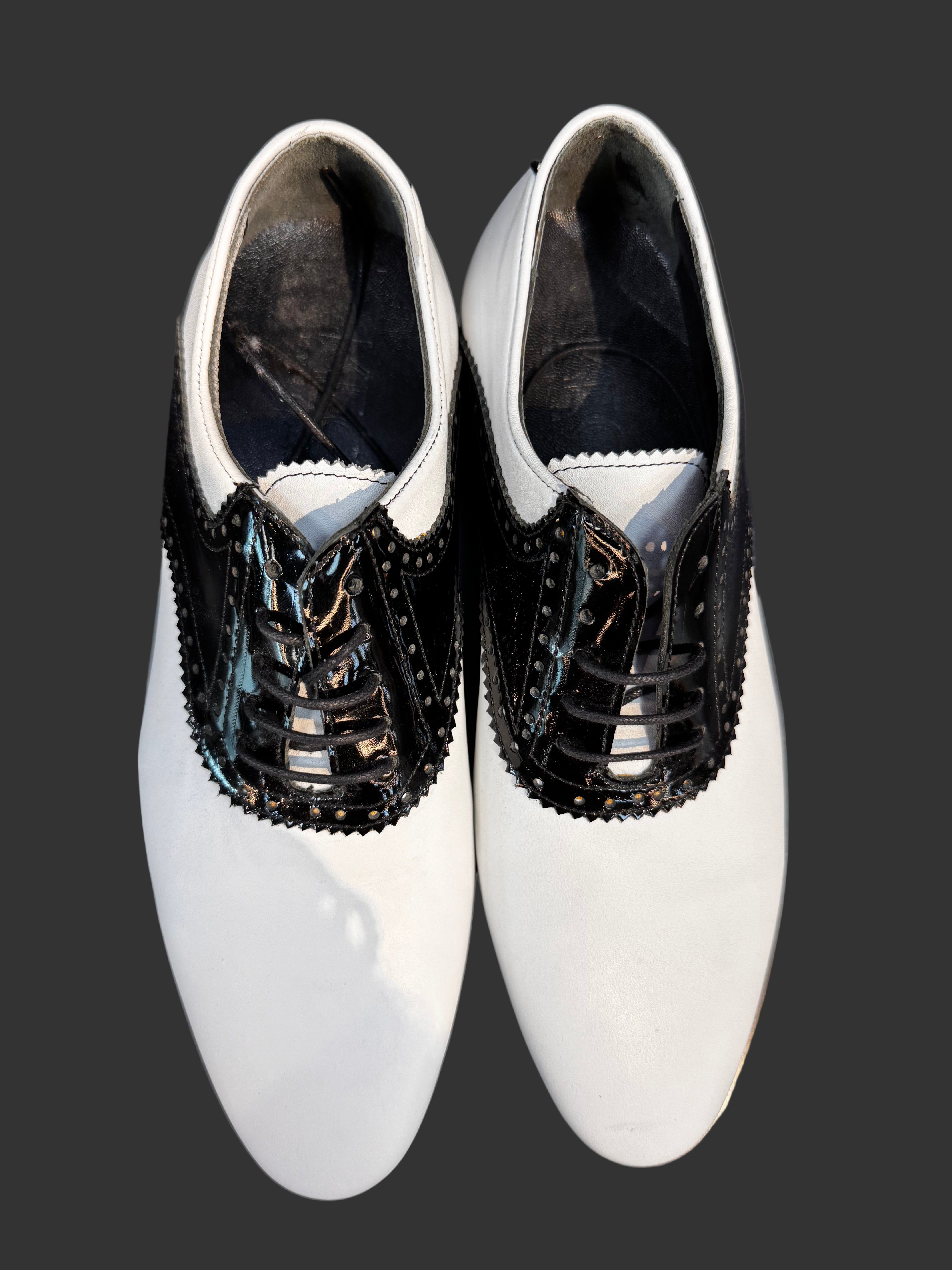 VERCINI BLACK AND WHITE ECLAT OXFORD