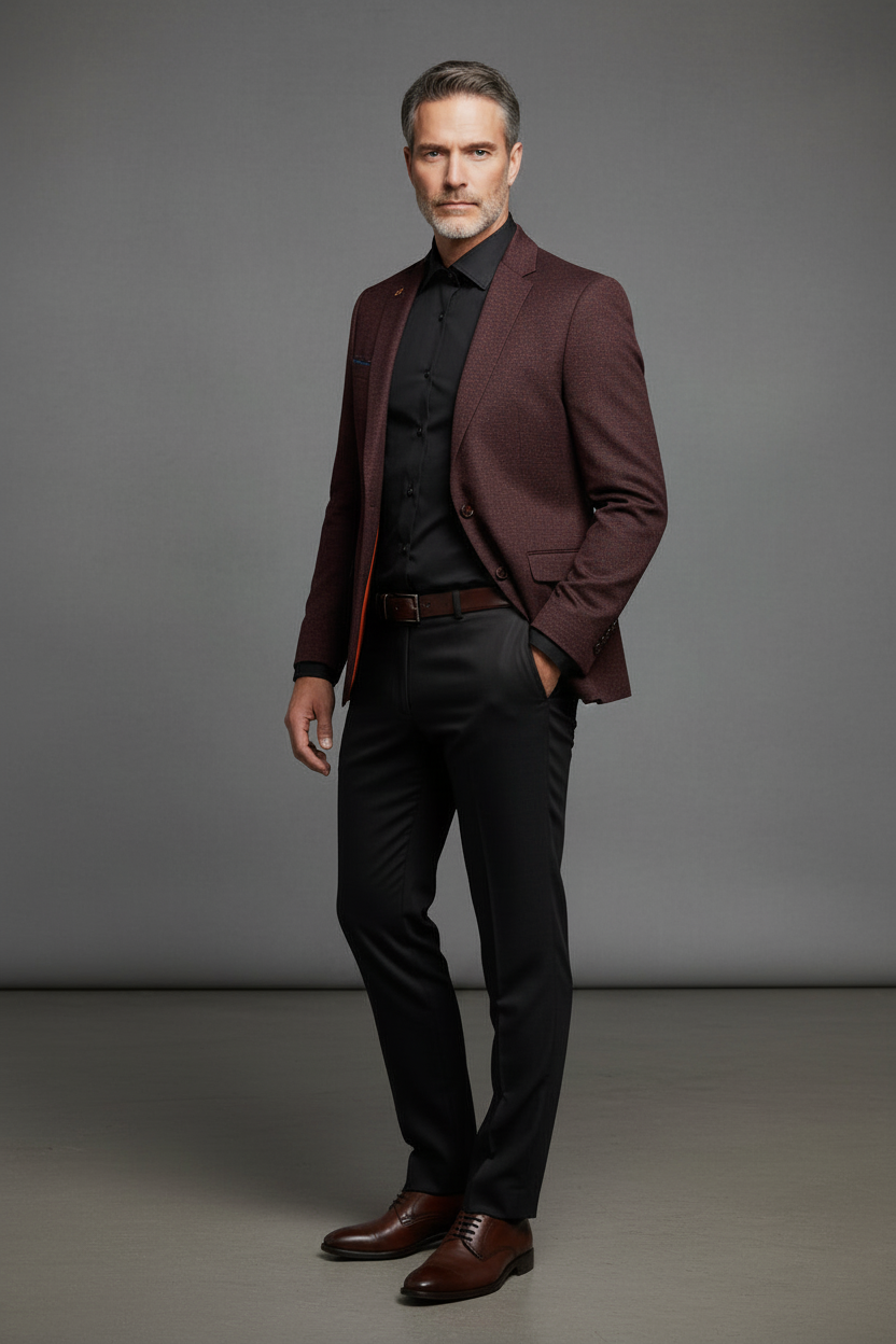 KNITED DECONSTRUCTED WOOL SPORT JACKET