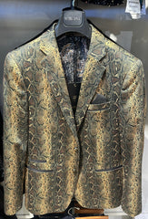 BROWN JACKET SNAKE DESIGN