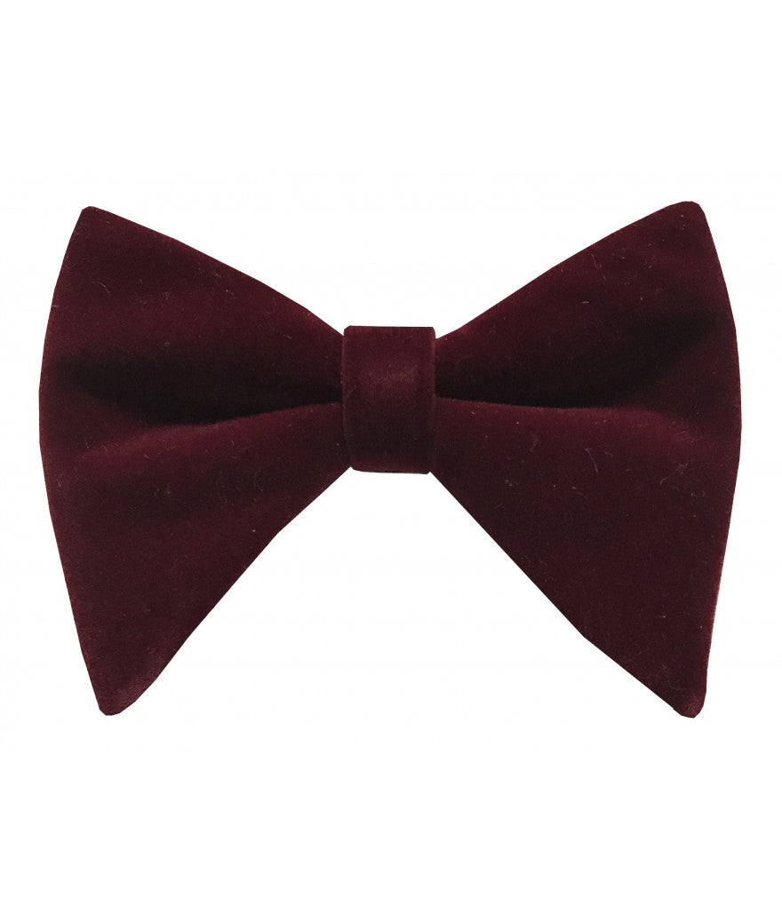 Midnight Velvet Long Bow Tie
