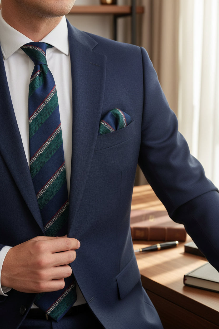 Diagonal Stripe Luxury Tie