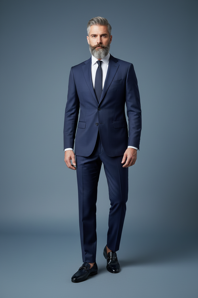 Navy Loafers - Full Outfit