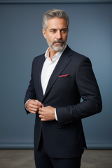 Navy Sport Jacket Detail