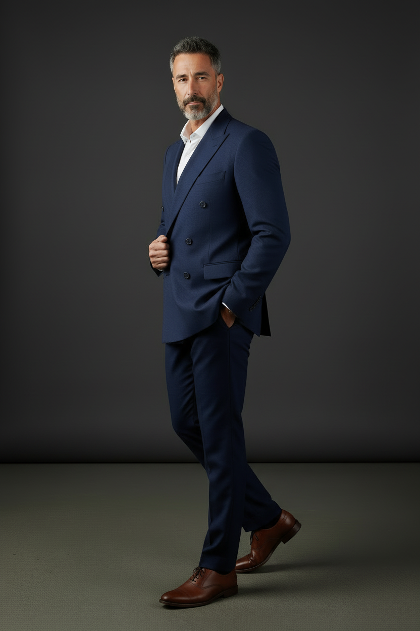 Navy Suit - Pose 2