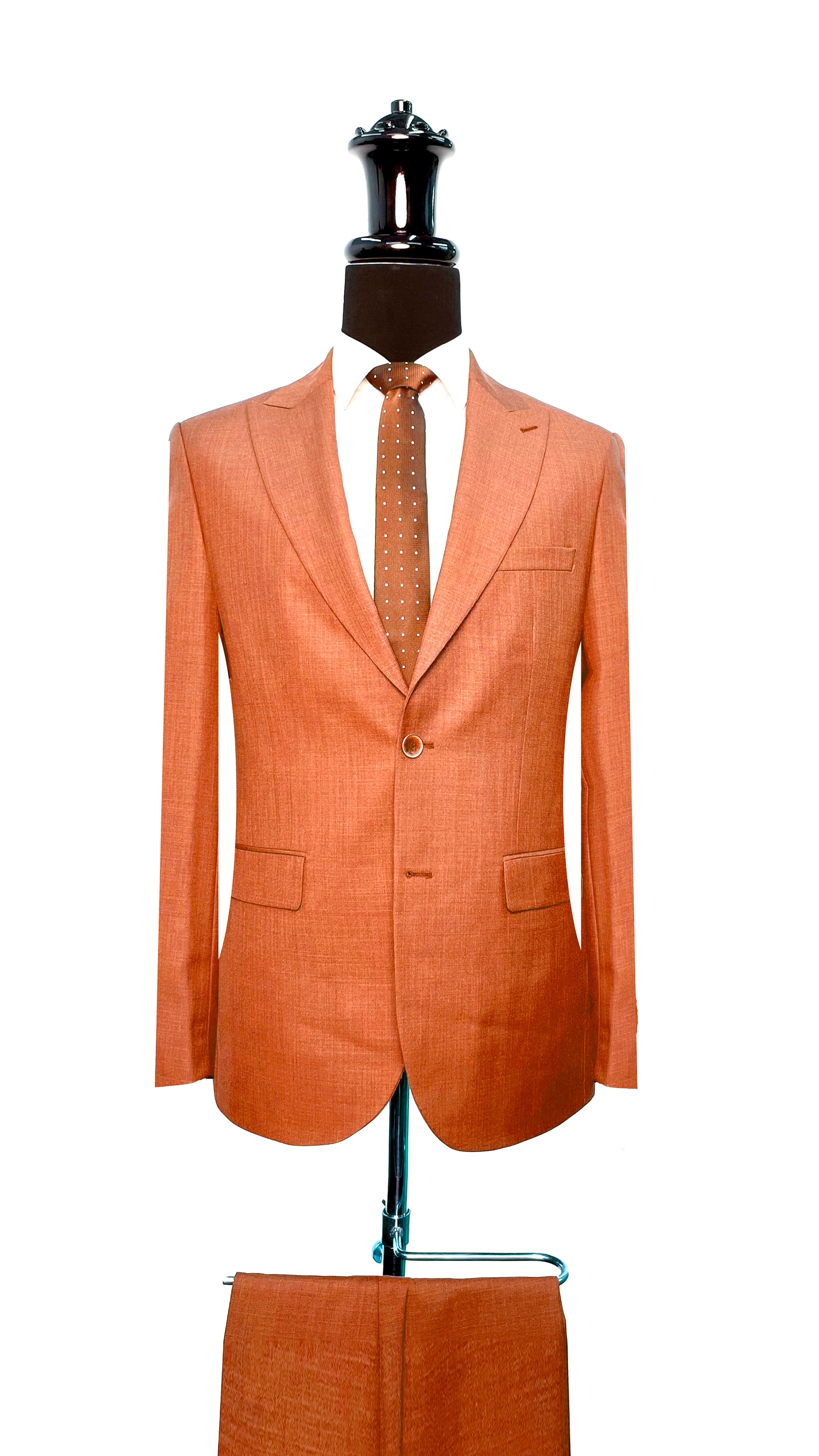 Peach orange 2 pcs suit SUITS 2 Piece Suits Vercini