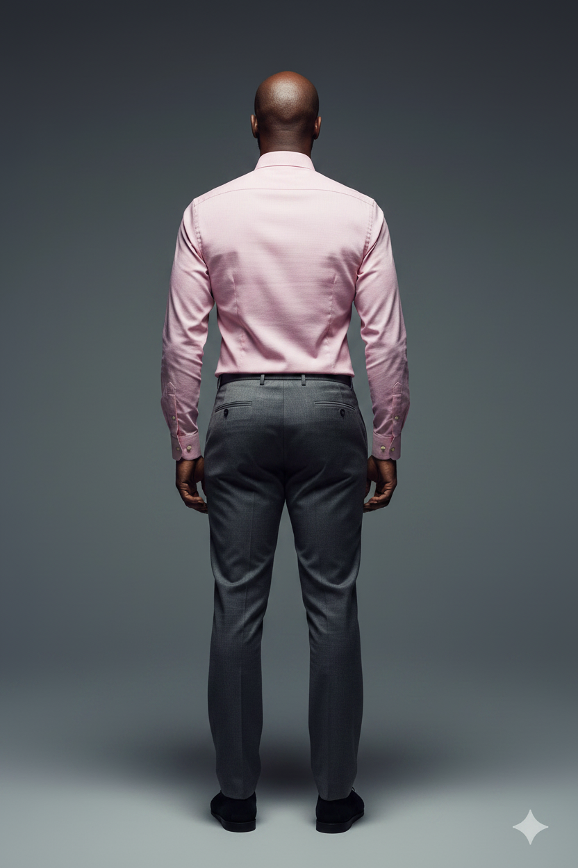 Pink Shirt - Back View