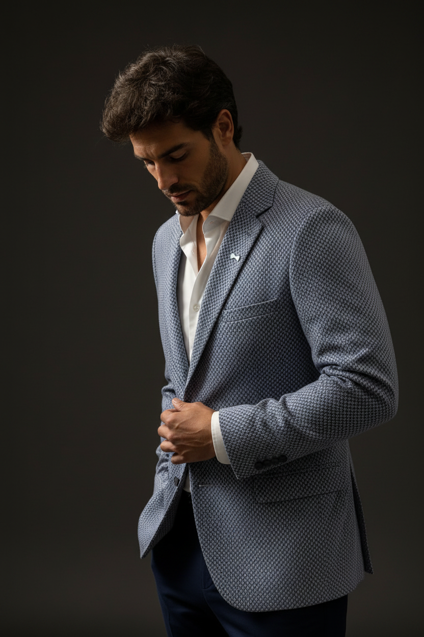 Pose 4 - Lapel Adjust