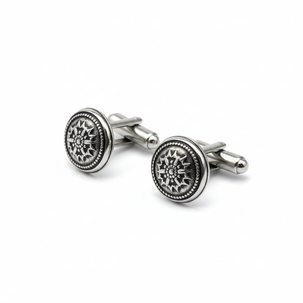 Vercini Ornate Medallion Cufflinks