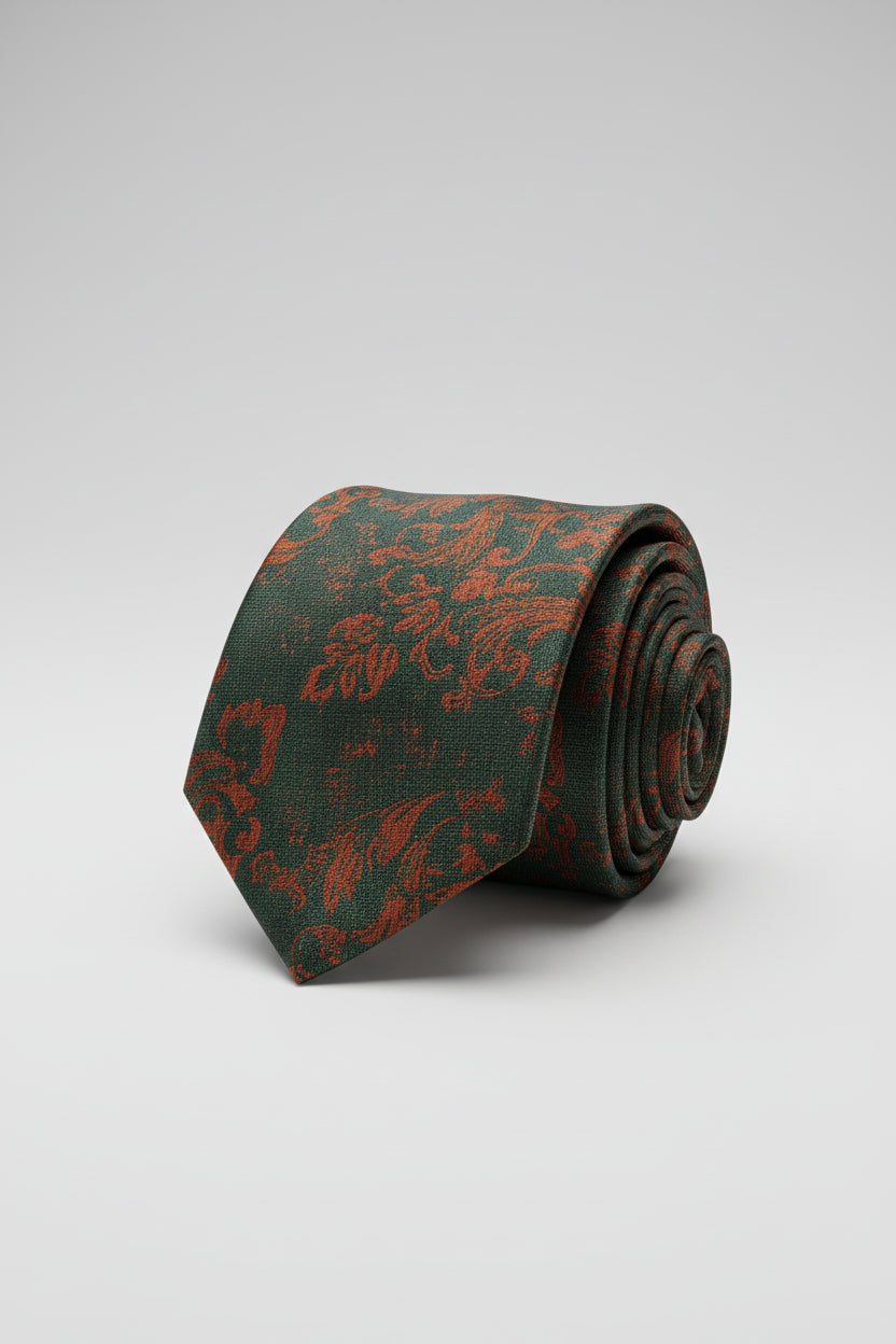 Fashionable  Floral English Style Tie For Daily Wear