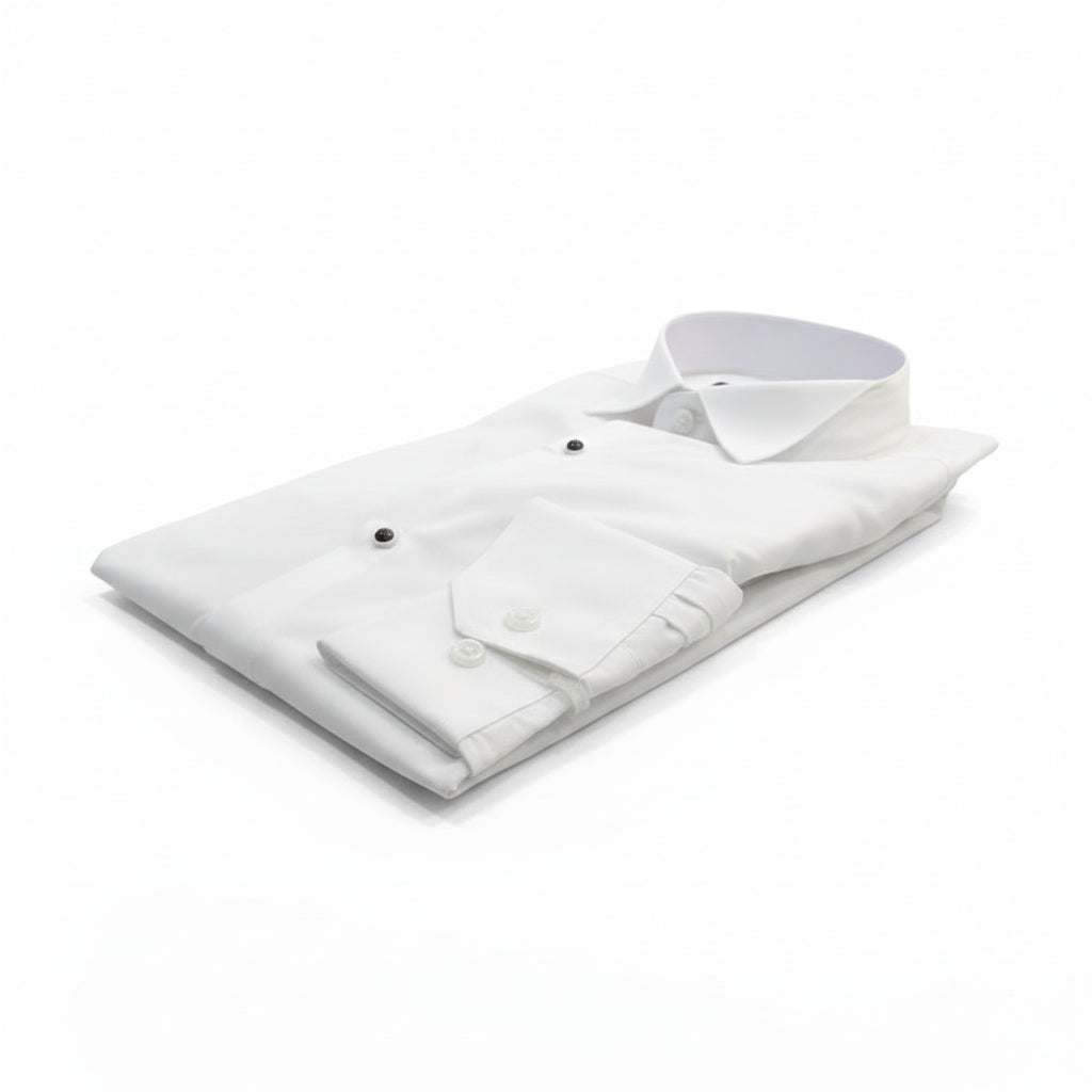 Classic White Tuxedo Shirt – Full‑Sleeve, Black‑Tie Ready