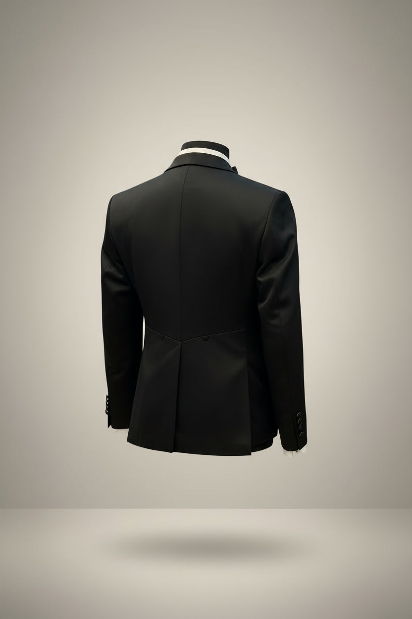 Black Tuxedo with 6-Button Front Jacket