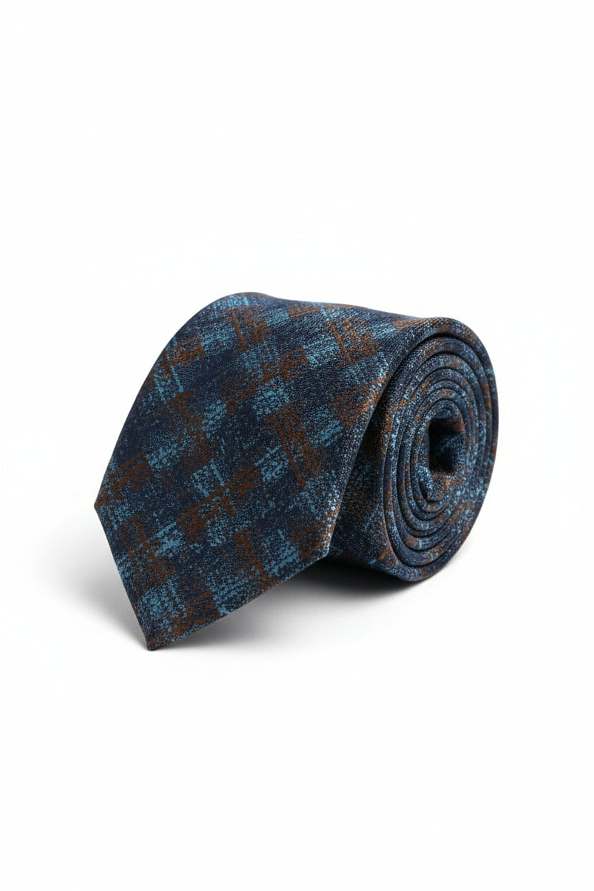 Abstract Textured Silk Tie