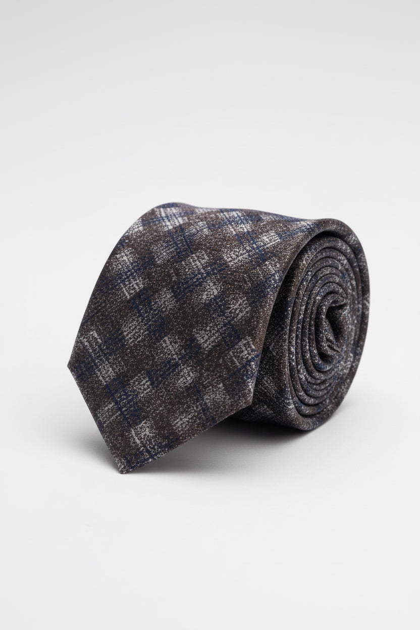 Abstract Textured Silk Tie