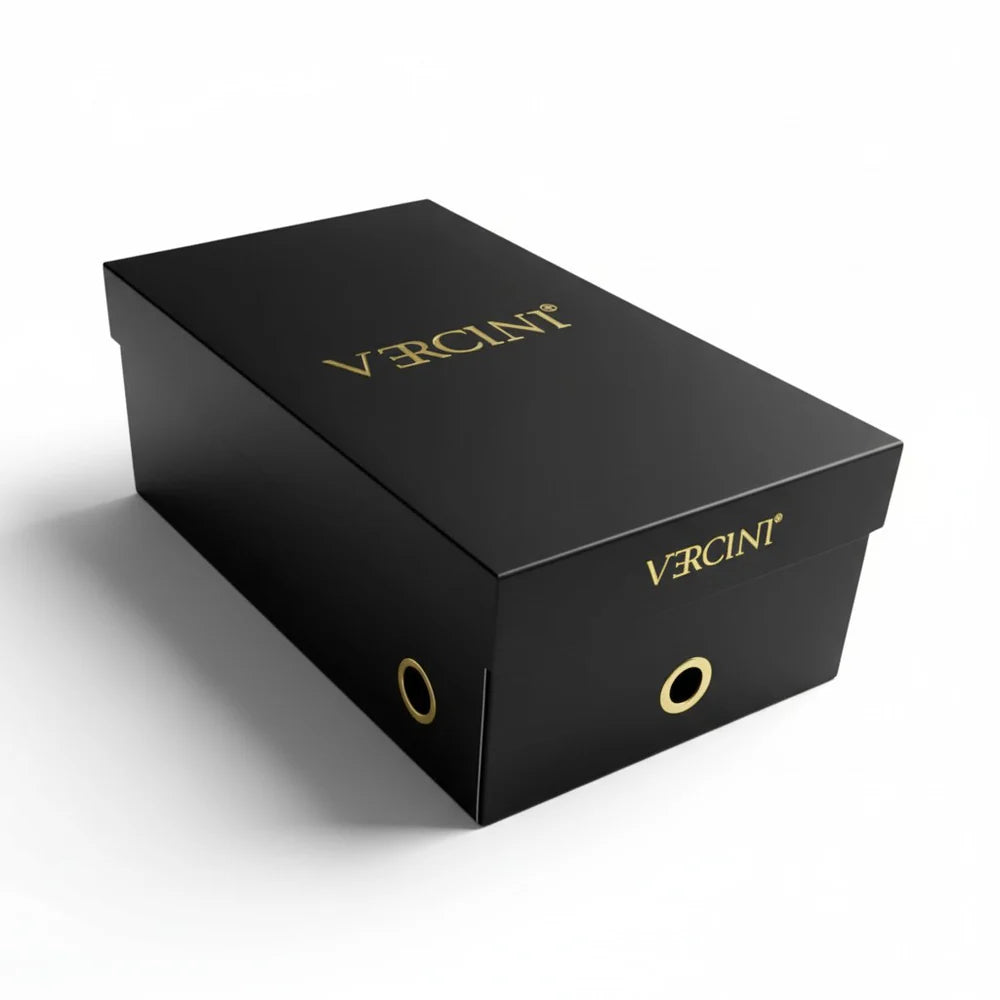 Classic Solid Vercini Leather Oxford Shoes