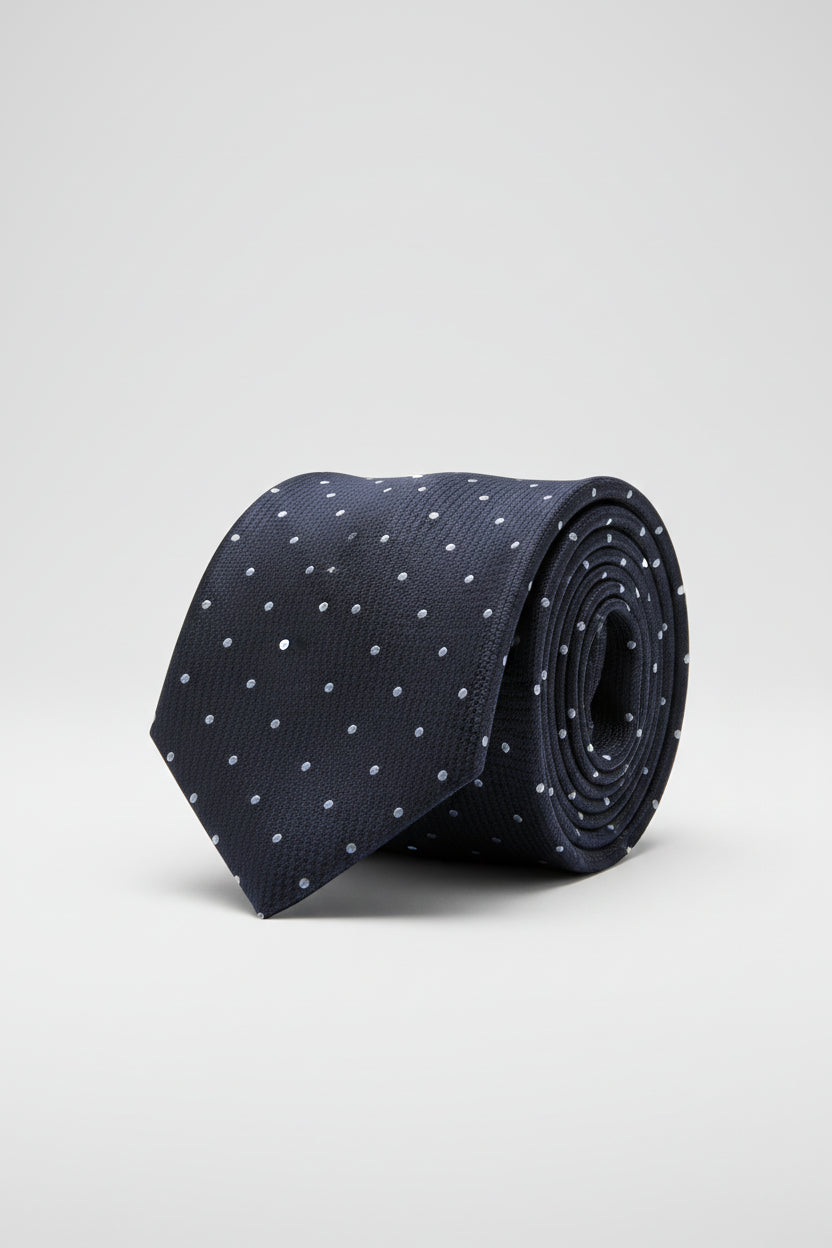 Black Vercini Ties with white circle