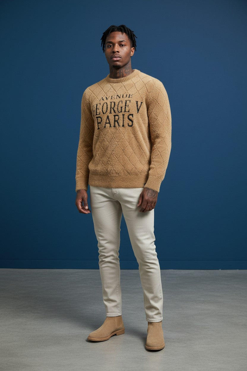 FUZZY GEORGE V SWEATER