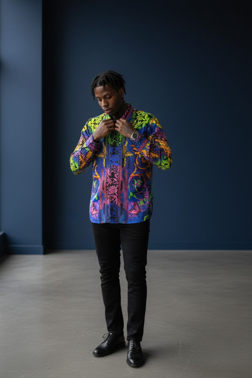 VIBRANT RHINESTONE SHIRT