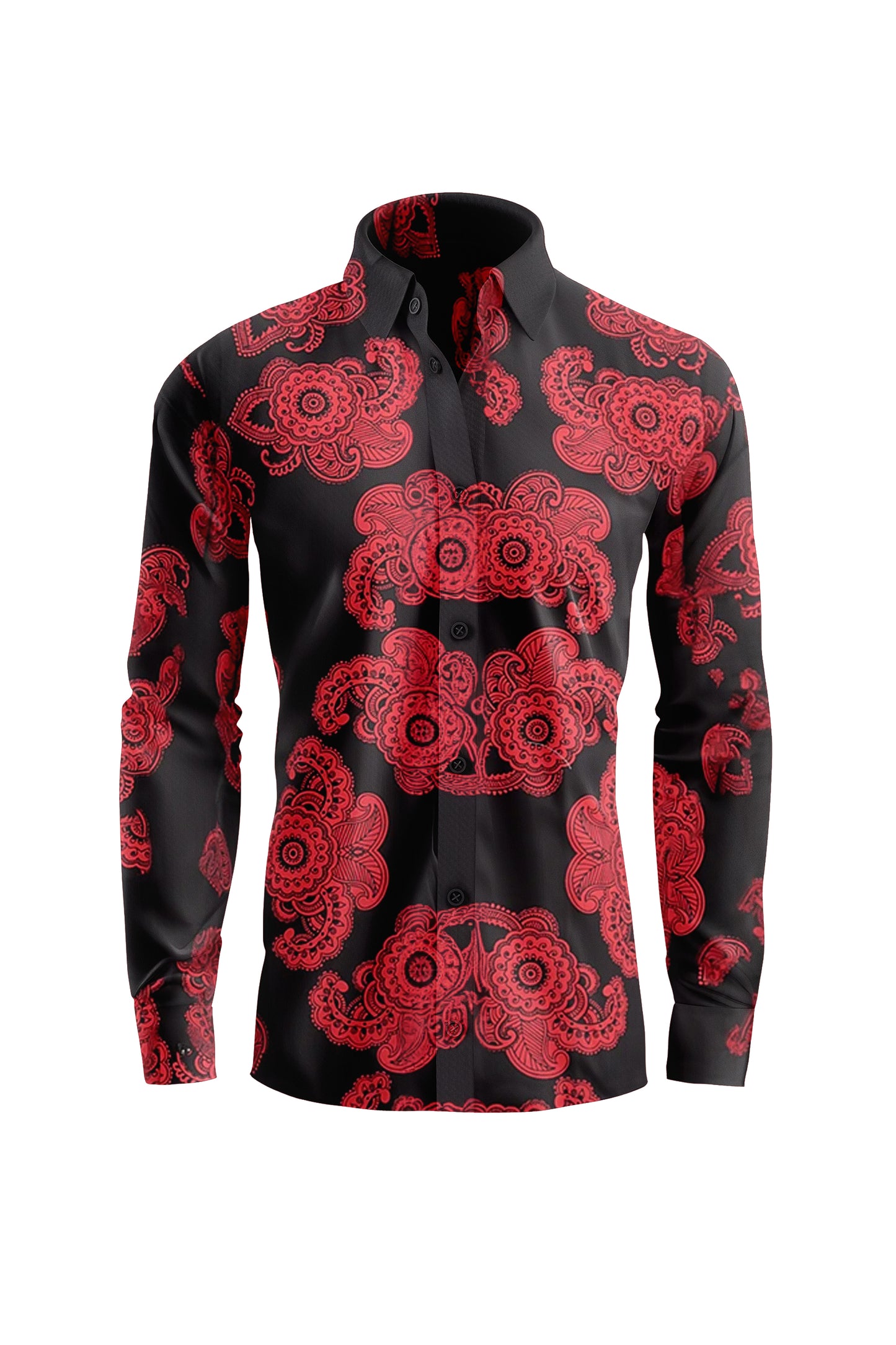 Crimson Rhapsody Printed Casual Shirt CASUAL SHIRT On Sale 30% Off Vercini